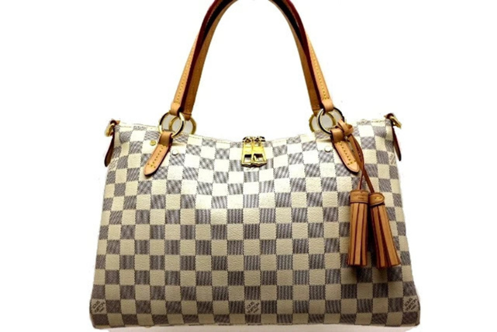 LOUIS VUITTON Shoulder Bag Rimington Damier Azur White